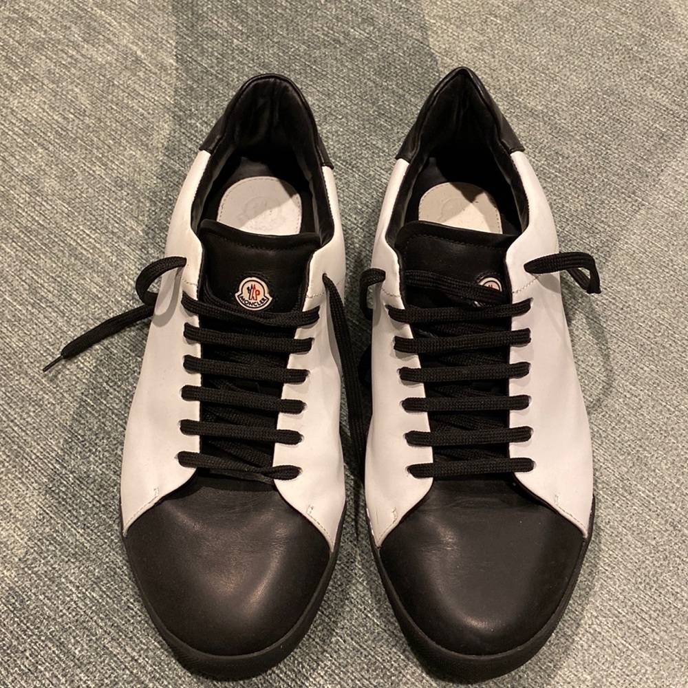 Moncler Black and White Sneakers